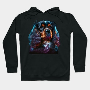 Neon Cavalier King Charles Spaniel Hoodie